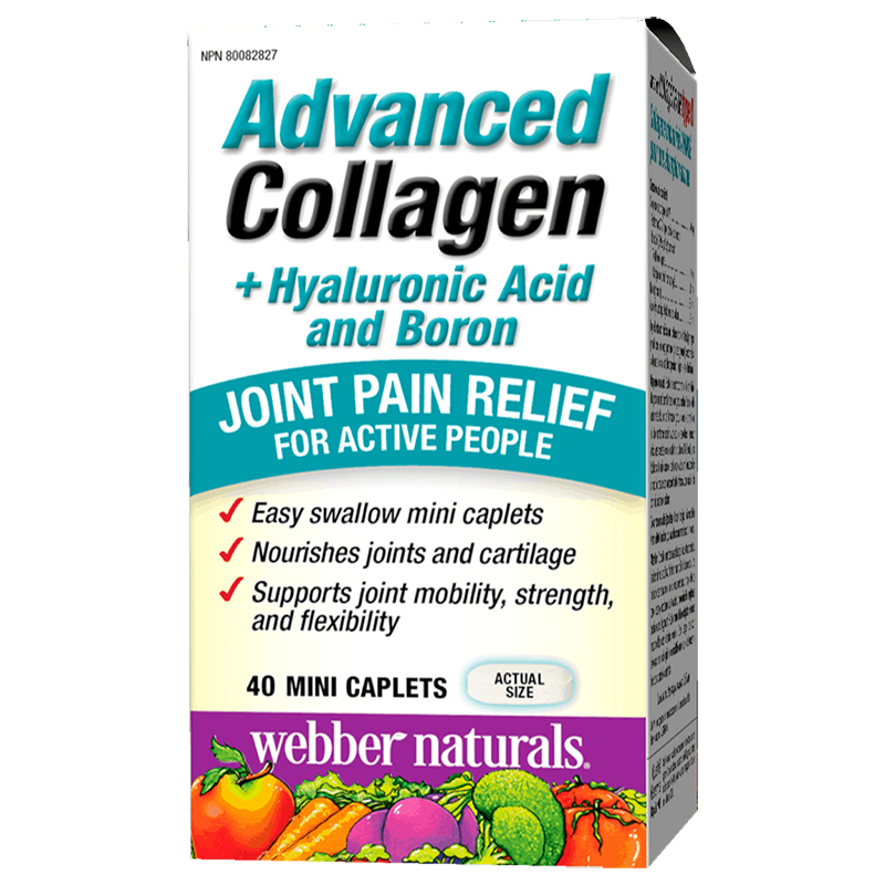 Кости и стави - Колаген + Хиалуронова киселина и Бор (Advanced Collagen+Hyaluronic Acid and Boron) х 40 мини каплети