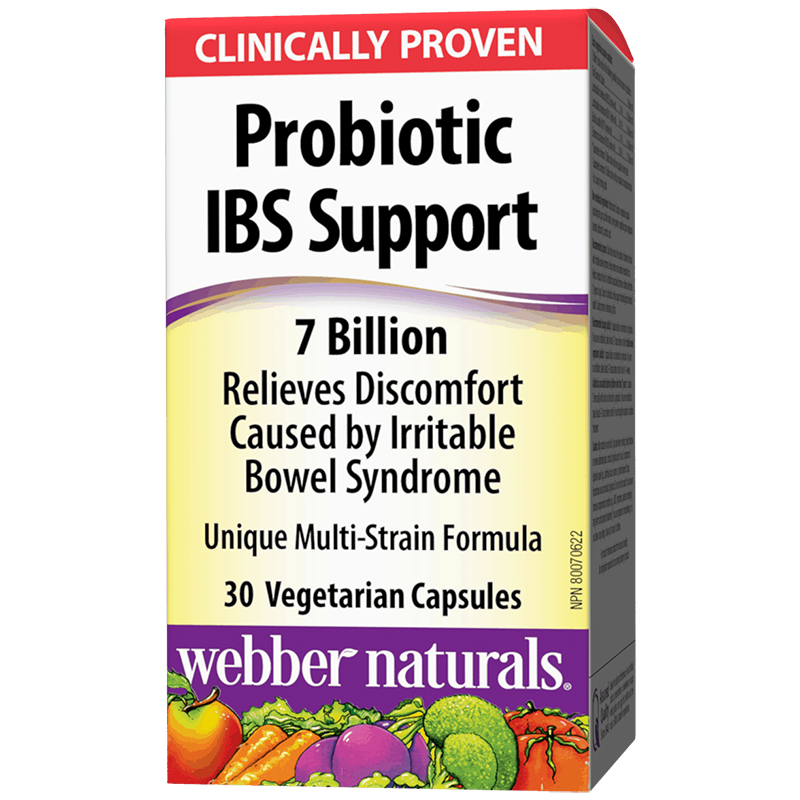 Пробиотик при раздразнено дебело черво - Probiotic IBS Support, 7 млрд. активни пробиотици, 30 капсули