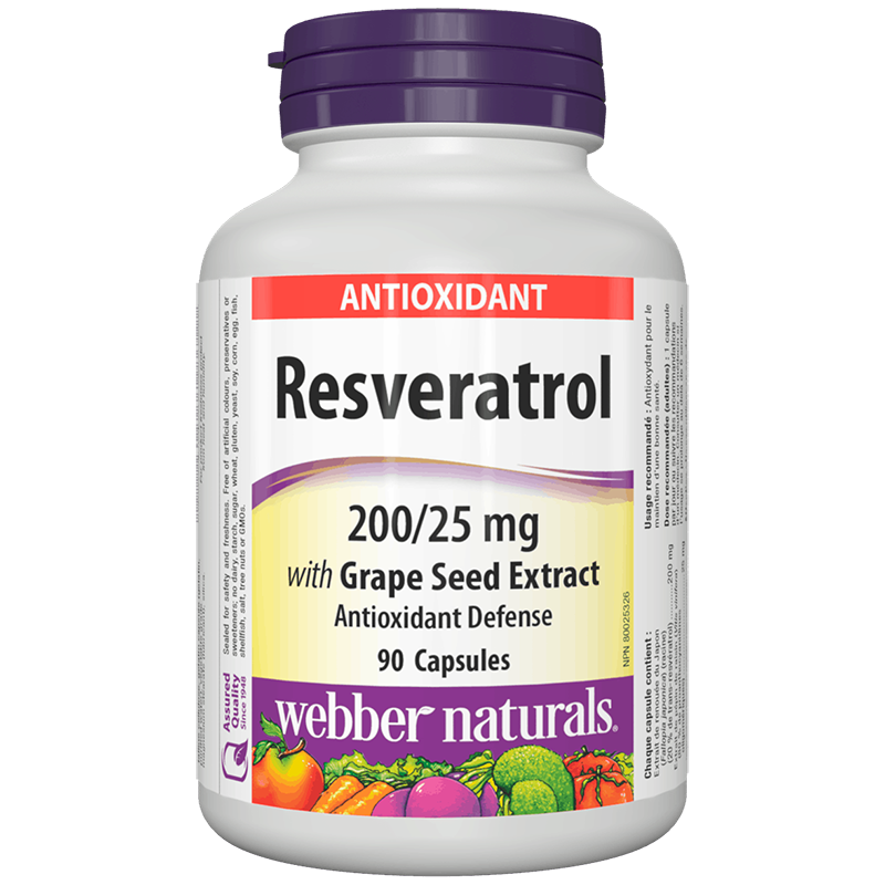Ресвератрол 200 mg с Гроздово семе 25 mg х 90 капсули