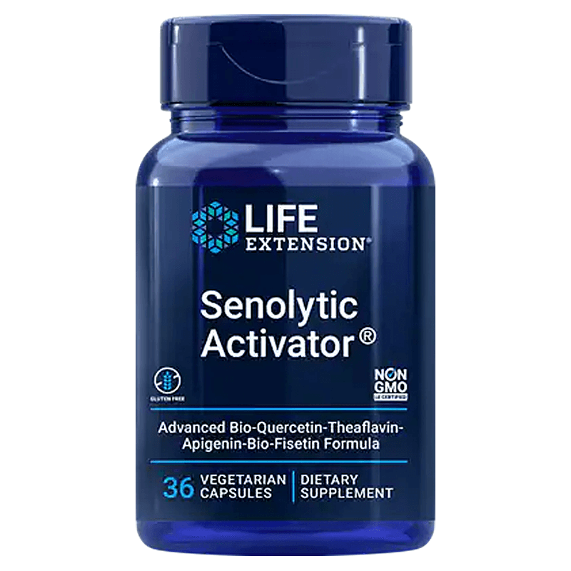 Кверцетин, теафлавини и апигенин - Senolytic Activator - Антиейджинг формула за клетъчно здраве, 36 капсули
