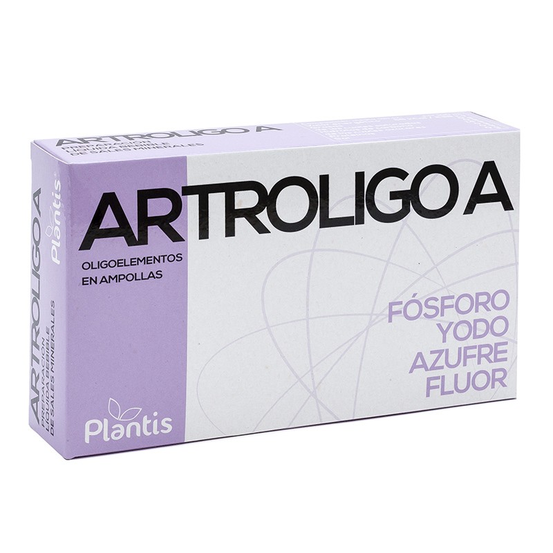 Фосфор, йод, сяра и флуор за здрави стави - Artroligo A Oligoelementos, 20 ампули за пиене