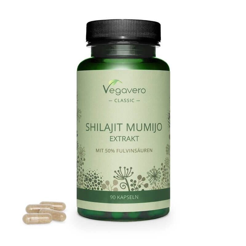 Имунитет, антиоксидантно действие - Shilajit Mumijo, Шилажит (Мумио), 90 капсули, 100% Vegan