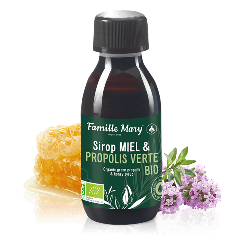 Сироп с пчелен мед и зелен прополис органик, 125 ml