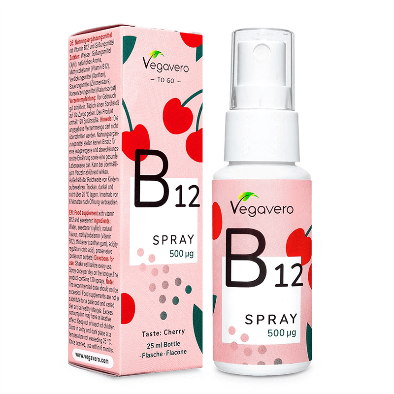 Витамин В12 (Метилкобаламин), спрей за уста, 25 ml, 100% веган