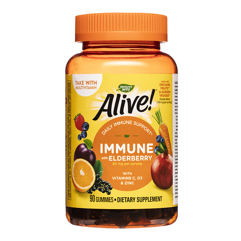 Имунна защита Алайв - Alive! Immune Gummies, 90 желирани таблетки