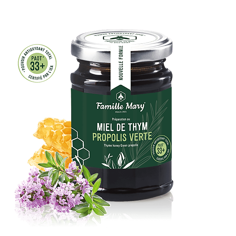 Пчелен мед от дива мащерка + зелен прополис (PAOT® 33+), 200 g