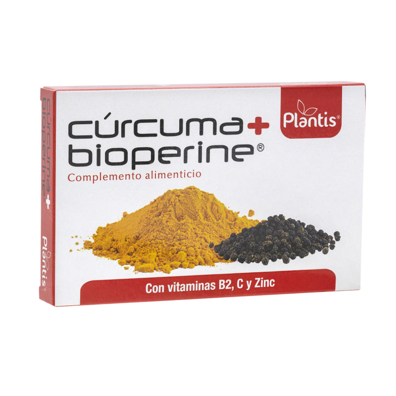 Куркума + биоперин (с витамини В2 и С & цинк) - Cúrcuma + bioperine, 60 капсули