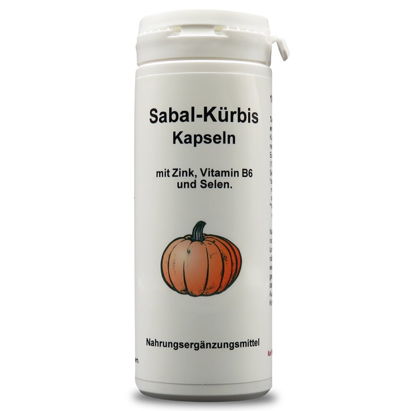 Sabal-Kürbis - Сао Палмето с тиквени семена, витамини и минерали, 100 капсули