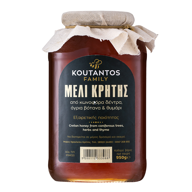 Пчелен мед от иглолистни дървета, билки и мащерка (о. Крит), 950 g