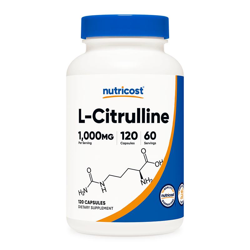 Мускулна маса - Л-Цитрулин (L-Citrulline), 1000 mg/120 капсули