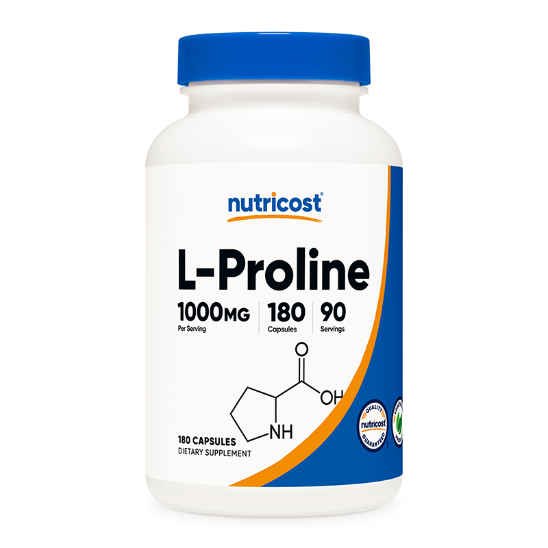 Кости и стави - Л-Пролин (L-Proline), 500 mg/180 капсули, 90 дози