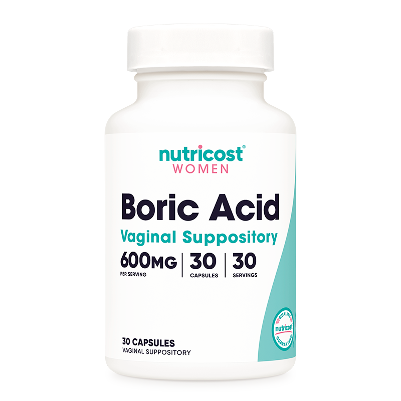 Вагинални инфекции - Борна киселина (Boric acid), 600 mg x 30 вагинални капсули