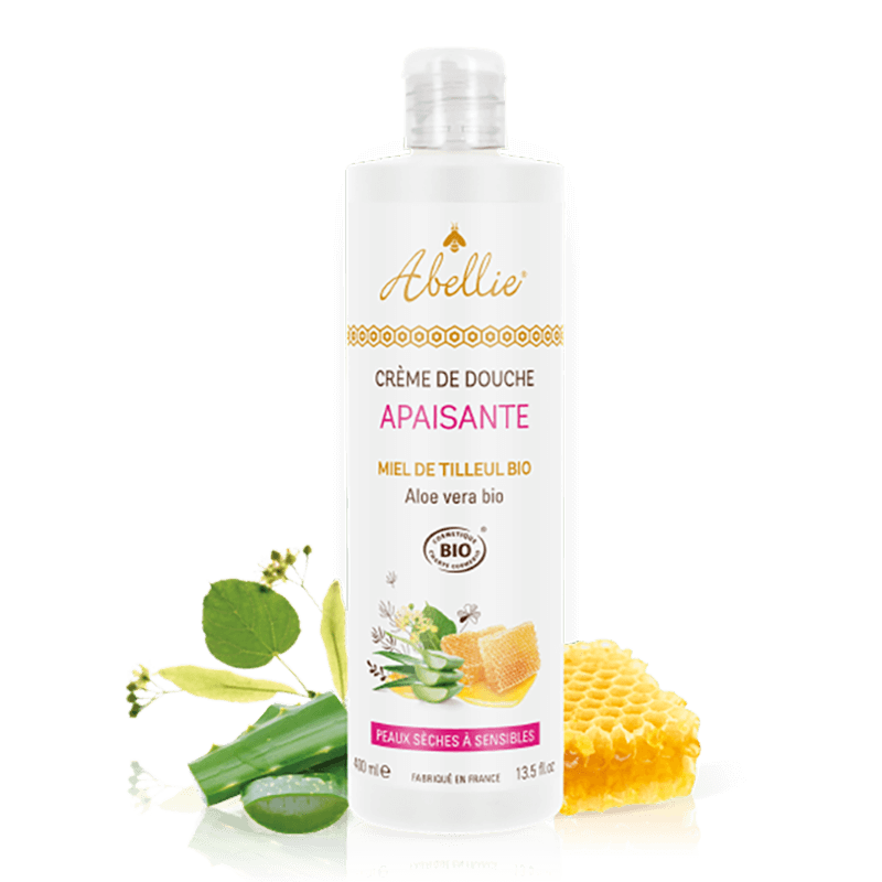 Успокояващ душ за тяло крем с мед и алое вера Organic, 400 ml
