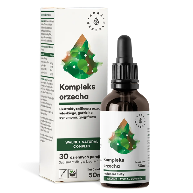 В подкрепа на сърцето, храносмилането и черния дроб - Орехов комплекс, 50 ml капки