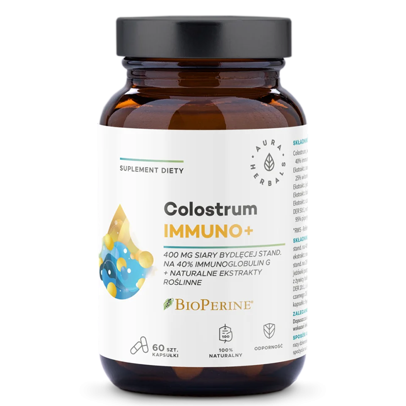 Коластра Имуно + БиоПерин, 60 капсули