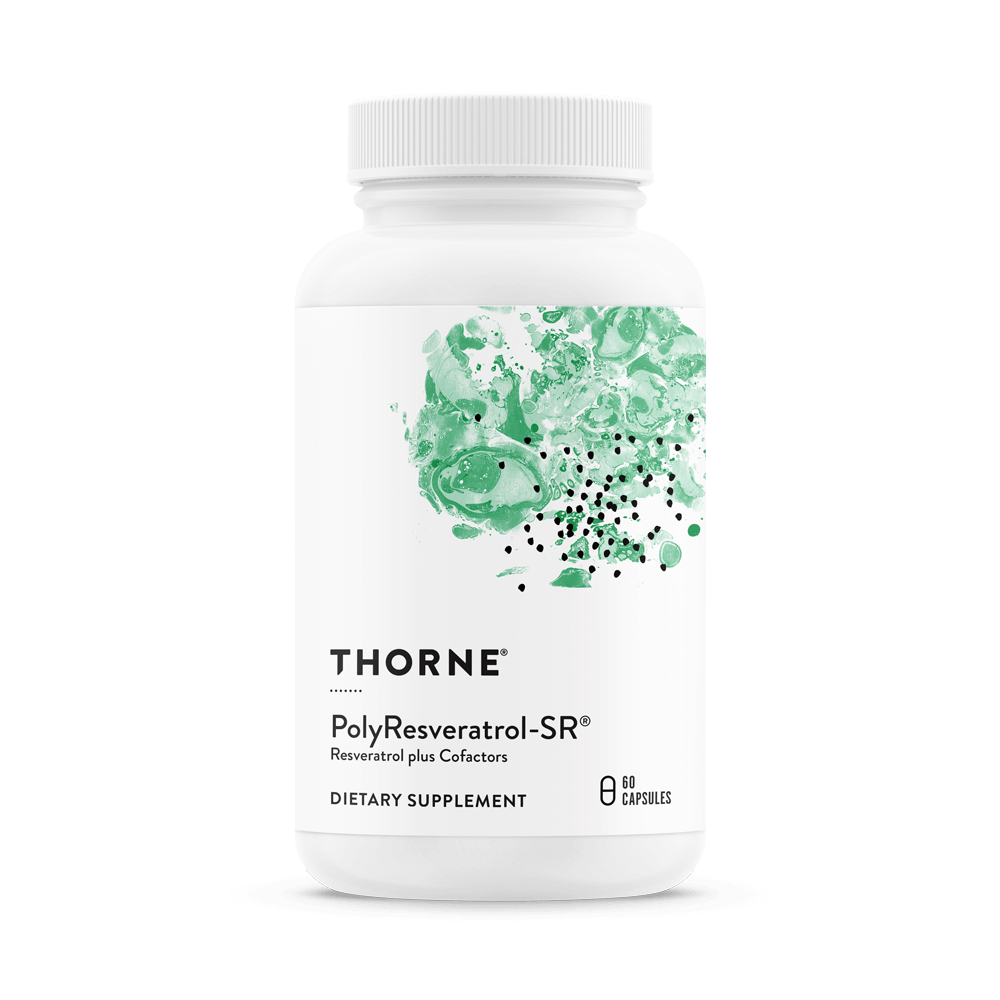 PolyResveratrol-SR® – невропротекция и метаболитно здраве - Формула с транс-ресвератрол, кверцетин и зелен чай, 60 капсули