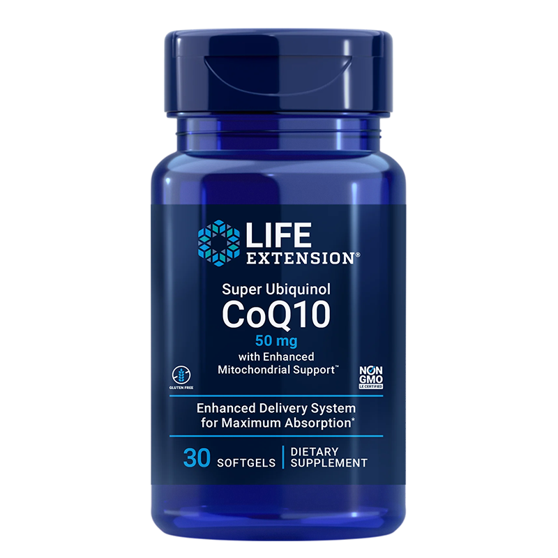 Мощен антиоксидант за здраво сърце - Коензим Q10 (убиквинол), 50 mg х 30 софтгел капсули