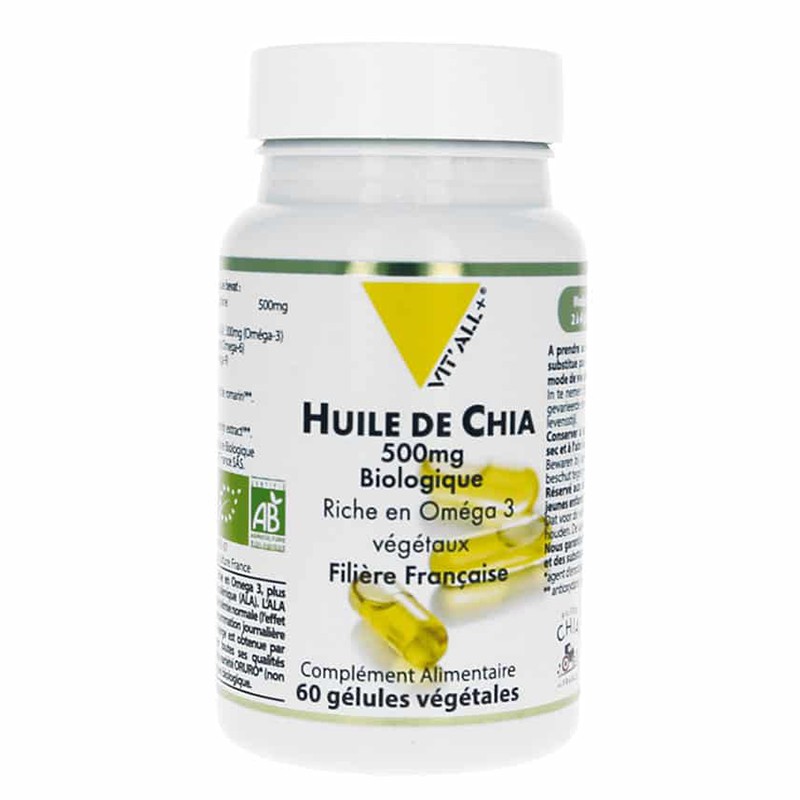 Сърдечно-съдова система - Масло от семена на чия, 500 mg x 60 капсули