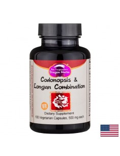 Кодонопсис и Лонган - Нервен тоник - Жизненост, сърдечно и емоционално здраве, 100 капсули - Вегетарианци/Вегани