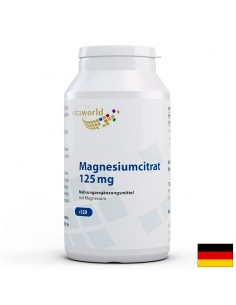 Мускулна, сърдечна и нервна система - Магнезий (цитрат), 125 mg (цитрат) x 120 капсули - Магнезий