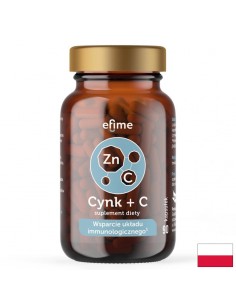 Имунитет - Цинк 10 mg + Витамин С 300 mg Efime х 90 капсули - Витамин C
