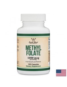 Фолиева киселина – биологично активна форма - Метилфолат, 1000 µg, 120 капсули за четиримесечен прием - Бременност и кърмене