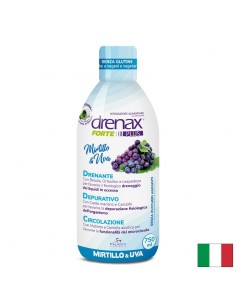 Диуретична формула с гроздово семе и синя боровинка - Дренакс - Drenax® Forte Plus, 750 ml, 25 дози - Готу Кола