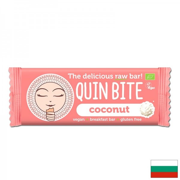 Био Суров десерт QUIN BITE Coconut, 30 g