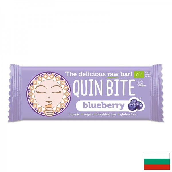 Био Суров десерт QUIN BITE Blueberry,...
