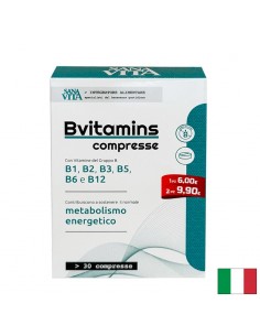 Витамини В-Комплекс SanaVita, 30 таблетки - Витамин B