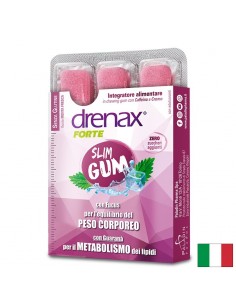Дъвки за отслабване и контрол на апетита - Дренакс - Drenax® с фукус, гуарана и хром, 9 броя