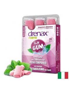 Дъвки за отслабване и контрол на апетита - Дренакс - Drenax® със зелен чай, гуарана и хром, 9 броя