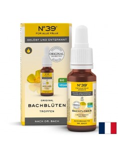 Капки на д-р Бах N°39 - Спешни случаи (стрес и безпокойство), 20 ml - Депресия, тревожност, паническо разстройство