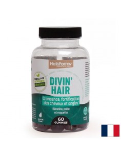 Коса и нокти - Gummies Divin Hair, 60 желирани таблетки