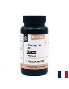 Енергия и здраво сърце - Коензим Q10 200 mg + Витамин Е 1.8 mg, 30 капсули - Коензим Q10