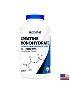 Мускулна маса и сила - Креатин Монохидрат, 750 mg х 500 капсули - Спортни добавки