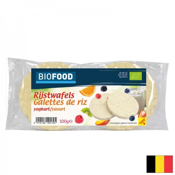 Оризови бисквити с йогурт, БИО, 100 g