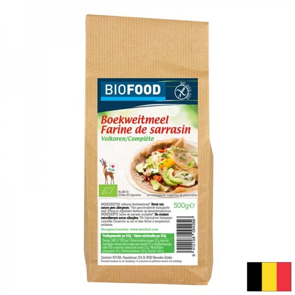 Пълнозърнесто брашно от елда, БИО, 500 g
