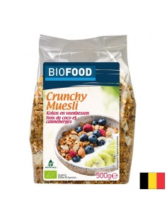 Мюсли с кокос и червени боровинки, БИО, 500 g - Вегетарианци/Вегани