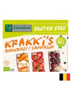 Kрекери от елда и ориз (без глутен), БИО, 120 g - Храни и напитки