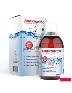 Колоидно сребро Argentum200® - 50ppm, 500 ml - Настинка и грип