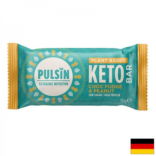 Кето бар шоколадов фъдж и фъстъци, 50 g