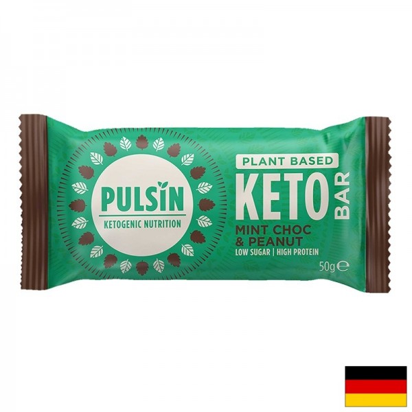 Kето бар с мента и фъстъци, 50 g