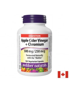 Редукция на теглото - Ябълков оцет 500 mg + Хром 250 µg, 120 капсули