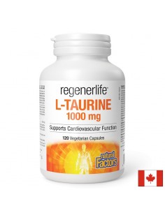 Мускулна и сърдечна функция - RegenerLife™ Л-Таурин, 1000 mg х 120 капсули - Спортни добавки