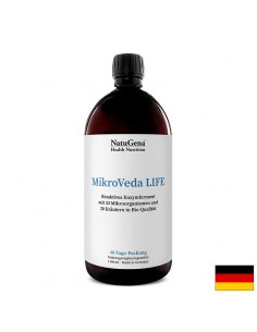 MikroVeda Life - Биоактивен фермент с пробиотични бактерии и билкови екстракти, 1000 ml - Пробиотици и пребиотици