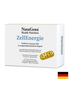 ZellEnergie - Клетъчна енергия с NADH и коензим Q10, 60 капсули за 2 месеца прием - Витамин B