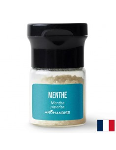 Кристали с етерично масло от мента (кулинария) - За овкусяване на ястия, сосове, напитки, 10 g - Храни и напитки