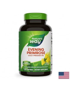 Вечерна иглика (масло) –  висока концентрация - Хормонален баланс – Evening Primrose Max Strength, 1300 mg, 120 софтгел капсули - Иглика