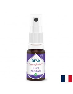 Спокойни нощи, флорални есенции по метода на Бах №2, спрей 15 ml - Безсъние, проблеми със съня